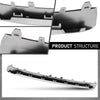 G-PLUS Front Bumper Cover Lower Spoiler Molding Trim, Compatible with Audi A8 & S8 2015-2018 W/S-Line Package, Silvery, AU40807110, 4H0807110C