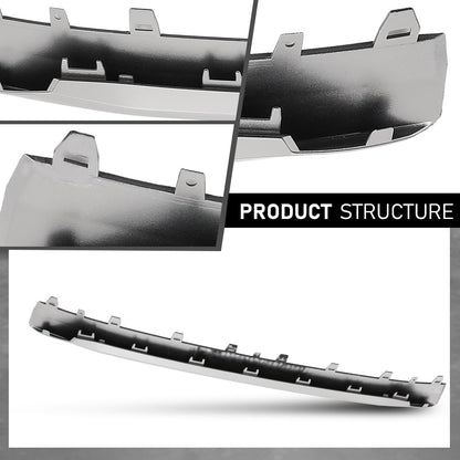 G-PLUS Front Bumper Cover Lower Spoiler Molding Trim, Compatible with Audi A8 & S8 2015-2018 W/S-Line Package, Silvery, AU40807110, 4H0807110C