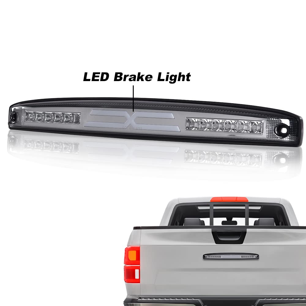 G-PLUS LED Rear Center Tailgate Lamp X Brake Light Compatible with 2003-2006 Dodge Ram 2500 3500 Led Tailgate Light Bar Replacement High Mounted Brake Light 05086509AA