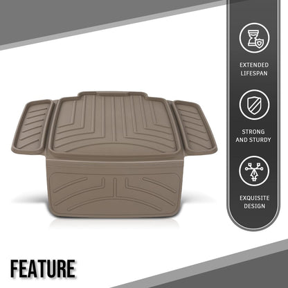 G-PLUS Child Car Seat Protector Compatible with Under virtually Any Rear or Forward-Facing Child car seat or Booster Brown