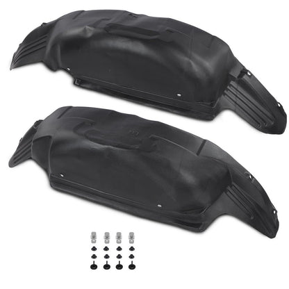 G-PLUS Rear Wheel Well Liner Guards Kit Compatible with Ford F150 Pickup Truck 2021, Rear Fender Mud Flaps Left & Right, ML3Z9927886A, Black