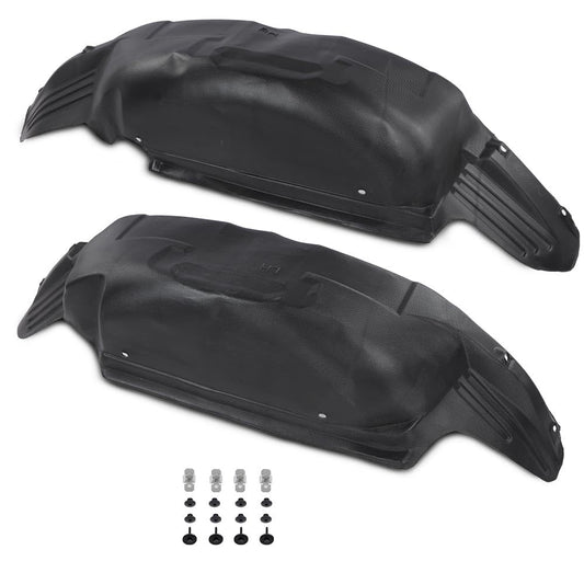 G-PLUS Rear Wheel Well Liner Guards Kit Compatible with Ford F150 Pickup Truck 2021, Rear Fender Mud Flaps Left & Right, ML3Z9927886A, Black
