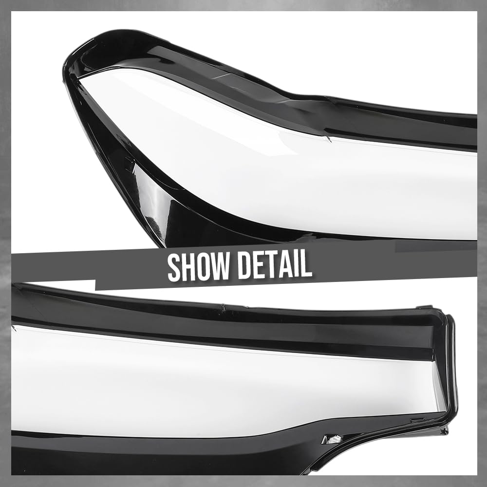 G-PLUS Headlight Lens Cover Compatible with BMW X7 X7M G07 2019-2022 Left Side Front Headlamp Lens Cover Clear