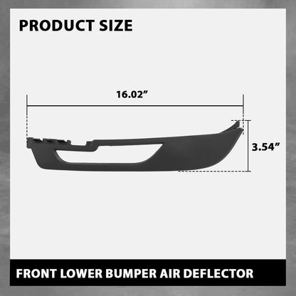 G-PLUS Front Lower Bumper Air Deflector Compatible with Range Rover Evoque Non-Sport L538 2016-2019 LR071802, LR071805