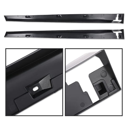 G-PLUS Side Skirt Extensions Compatible with Honda Civic 4 Door Sedan 2016-2019 Side Skirt Extension Rocker Panel Driver Passenger Side Matte Black