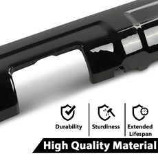 G-PLUS Front Rear Lower Valance Panel Bumper Cover for Toyota 4Runner TRD 2014-2023 Glossy Black Close-up View