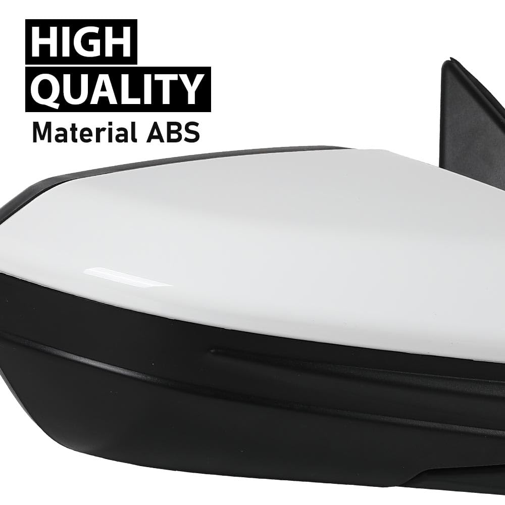 G-PLUS Power Mirror w/ 3-Pin Right Passenger Side Compatible with Honda Civic DX 2016-2020/Fit Honda Civic LX 2015-2021 Manual Folding 76208TBAA03ZA-PFM 76208TBAC03ZA-PFM White