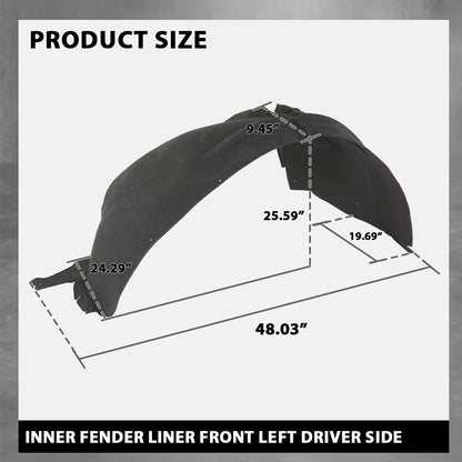 G-PLUS Inner Fender Liner Front Left Driver Side Compatible with Chevy Blazer 2019-2023 GM1248298, 84730494
