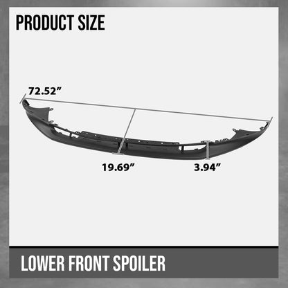 G-PLUS Air Dam Deflector Lower Valance Apron Front Compatible with Porsche Macan (submodel: Base, S) 2019 2020 2021 95B807061M1E0, PO1093109 Black