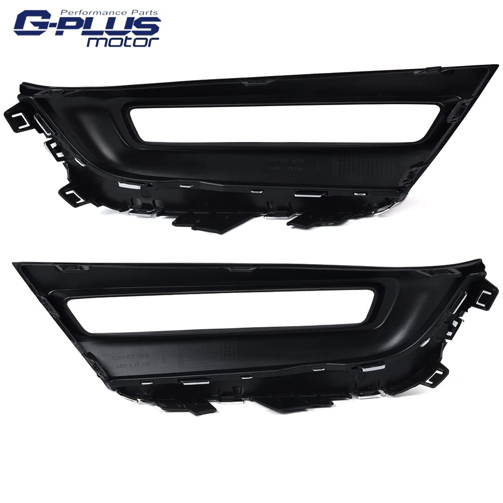 G-PLUS Front Bumper LED Fog Lights Compatible With 2018-2019 Honda Accord Sedan,Fog Lamp Daytime Running Light w/Bezel + Wiring Kit Left & Right Side