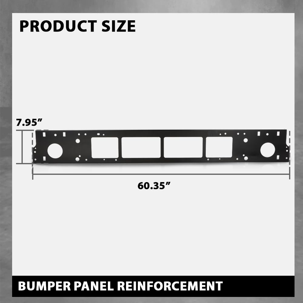 G-PLUS Bumper Panel Reinforcement Compatible with Ram 1500 2019-2024 Black 68313531AA