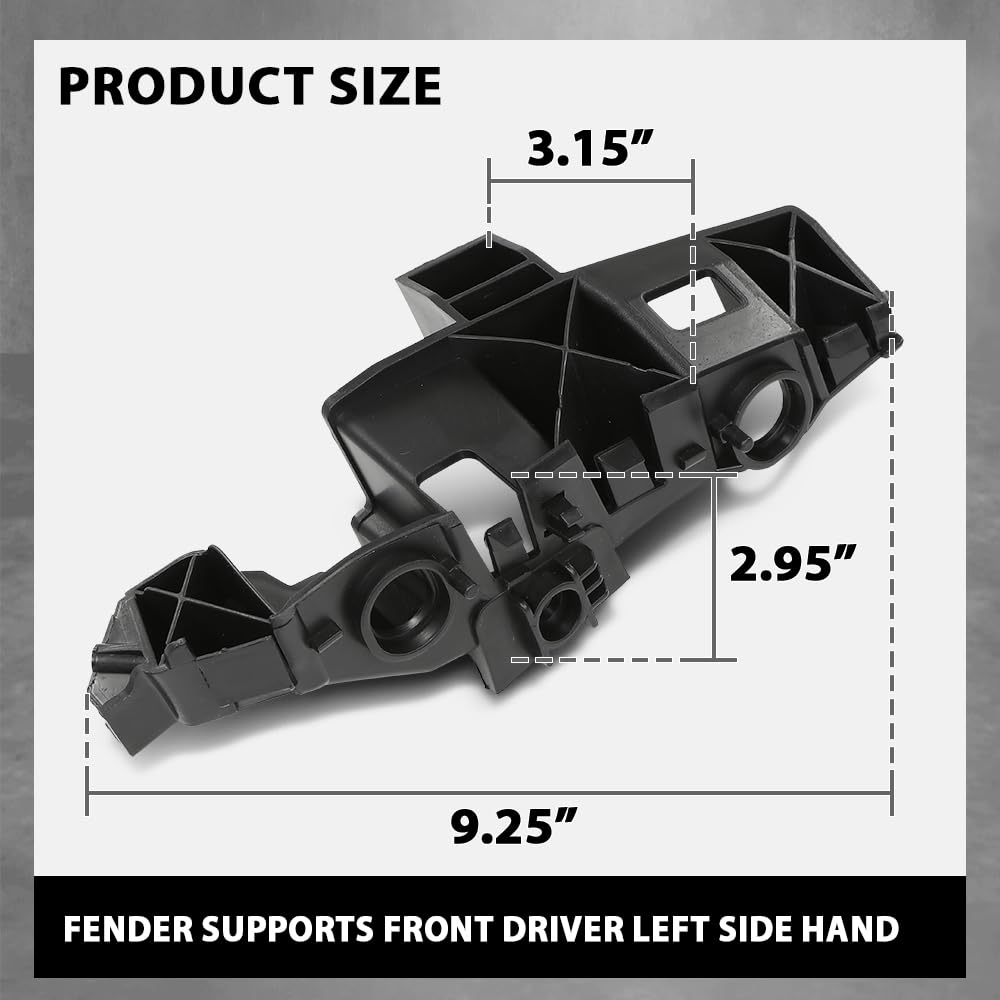 G-PLUS Front Left Fender Support, Compatible with Audi Q5 SQ5 2018-2023, Driver Side, 80A807283A, AU1042116