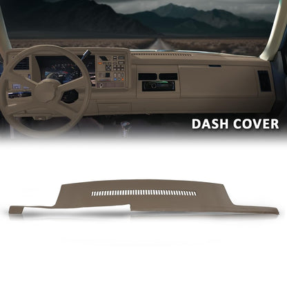 G-PLUS TPE Dash Cover Dashboard Panel Beige Compatible with Chevy Blazer GMC Yukon 1992-1994, Fit Chevy & GMC C1500 C2500 C3500 K1500 K2500 K3500 1988-1994