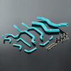 G-PLUS Silicone Radiator Hose Pipe Kit Clamps Compatible With 1995-1999 Mitsubishi Eclipse Turbo Coolant, Fluorescent