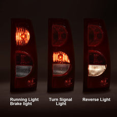G-PLUS Tail Lights Assembly for Chevy Silverado 3500 2004-2006 with Wiring Harness Product Image