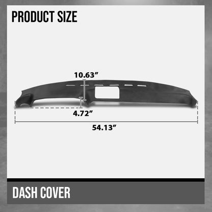 G-PLUS TPE Dash Cover Compatible with Porsche 944 1983-1985 Fit Porsche 924 1977-1988 Black