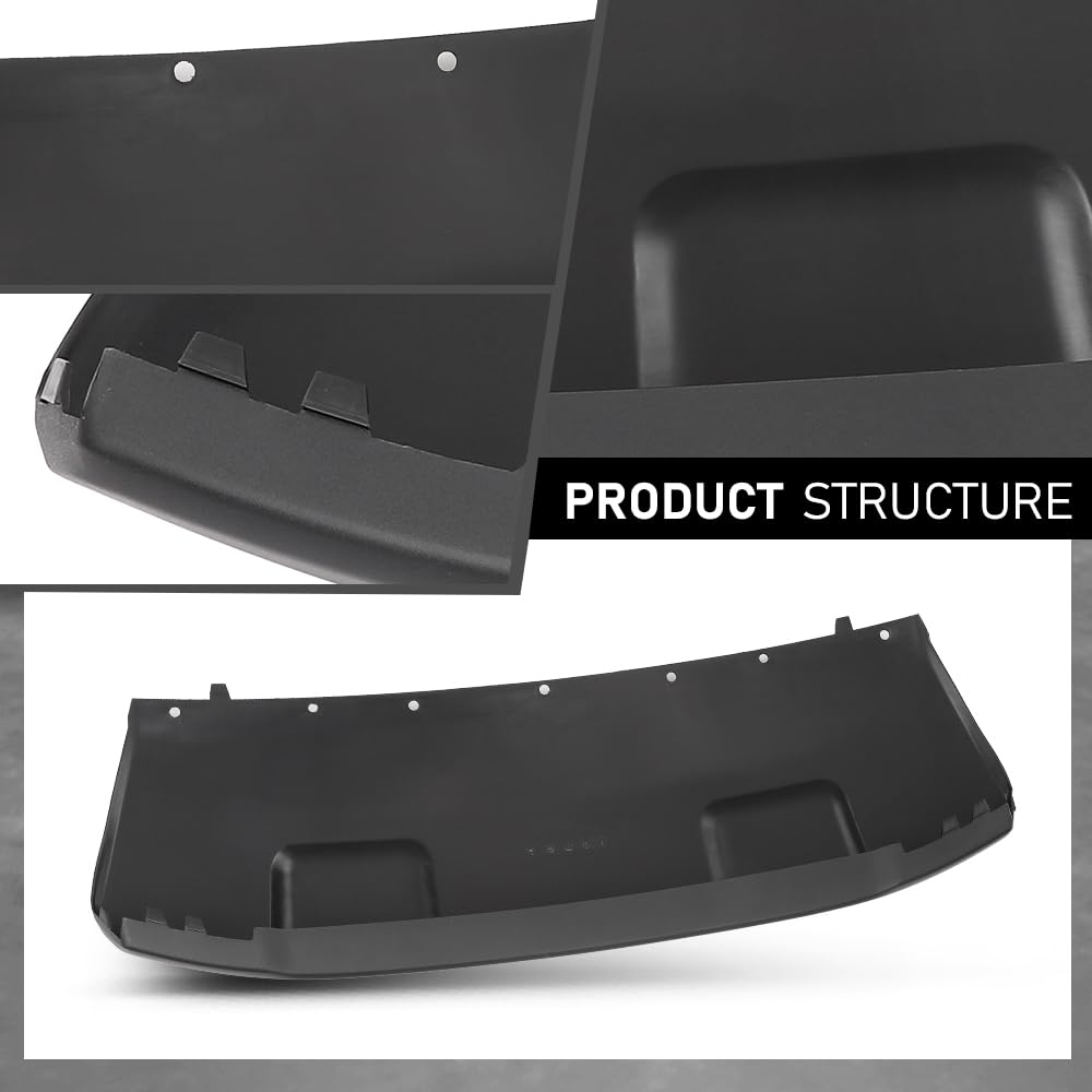 G-PLUS Front Lower Bumper Face Bar Trim Molding Step Pad, Compatible with Ford EcoSport 2018-2022, Fit Models Without Fog Lights, GN1Z17D957NB, FO1015129