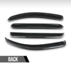 G-PLUS in-Channel Window Ventvisor Sun Rain Guards Side Wind Deflector Compatible with Toyota Tundra Crewmax Cab 2007-2021 Not Fit Double Cab Smoky