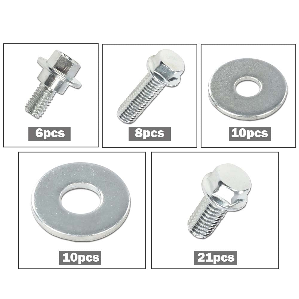G-PLUS Plastic Bodywork Bolt Kit Compatible with Kx Kx60 Kx65 Kx80 Kx85 Kx125 Kx250 Kx500 Kawasaki