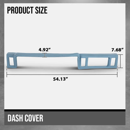 G-PLUS TPE Dash Cover Dashboard Panel Compatible with Ford Ranger 1983 1984 1985 1986 1987, Fit Ford Ranger Custom/S/XLT/STX 1988 Light Blue