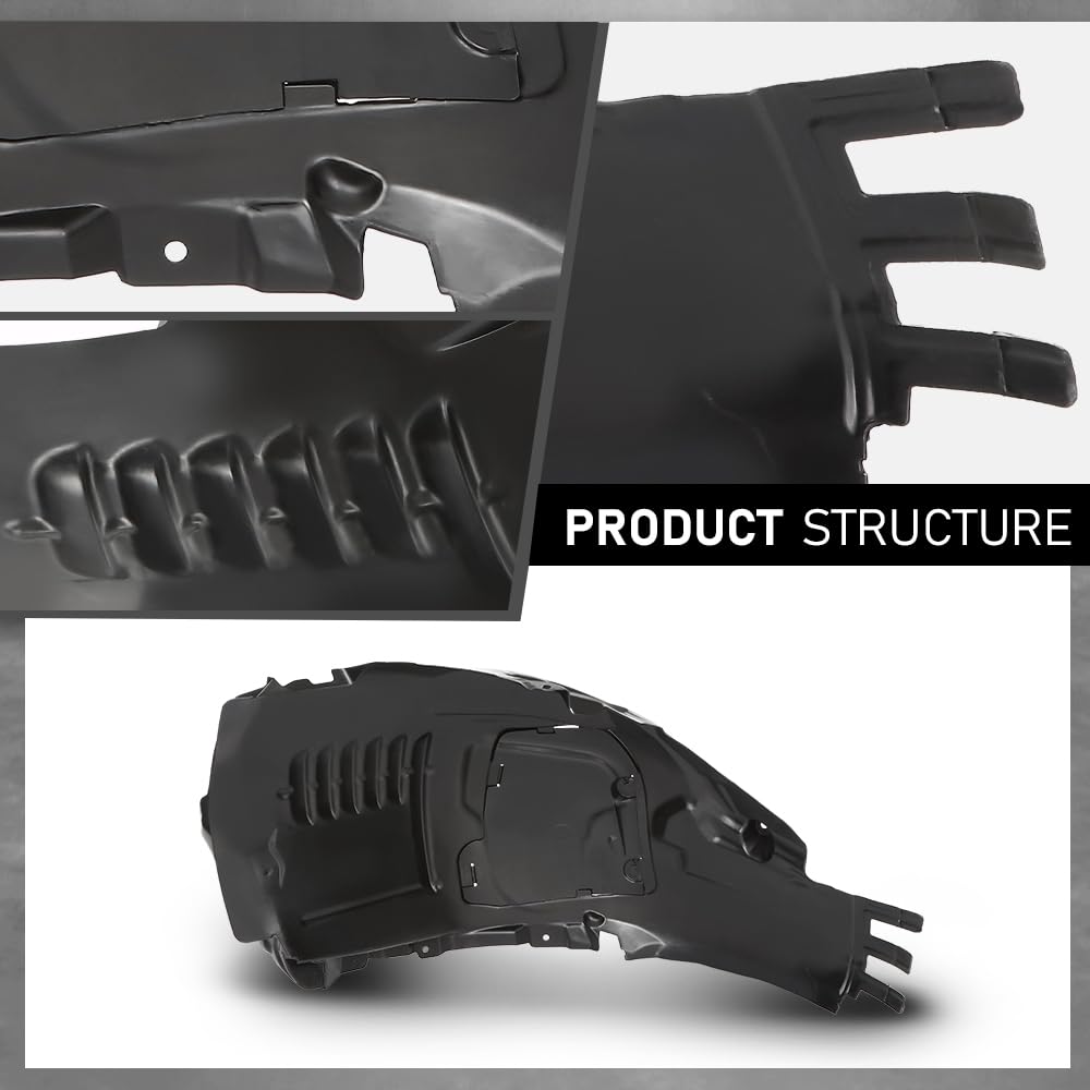 G-PLUS Fender Liner Front Driver and Passenger Side Compatible with Benz C300 2015-2021,Fit Benz C400 4Matic 2015 2056903401, 2056903301