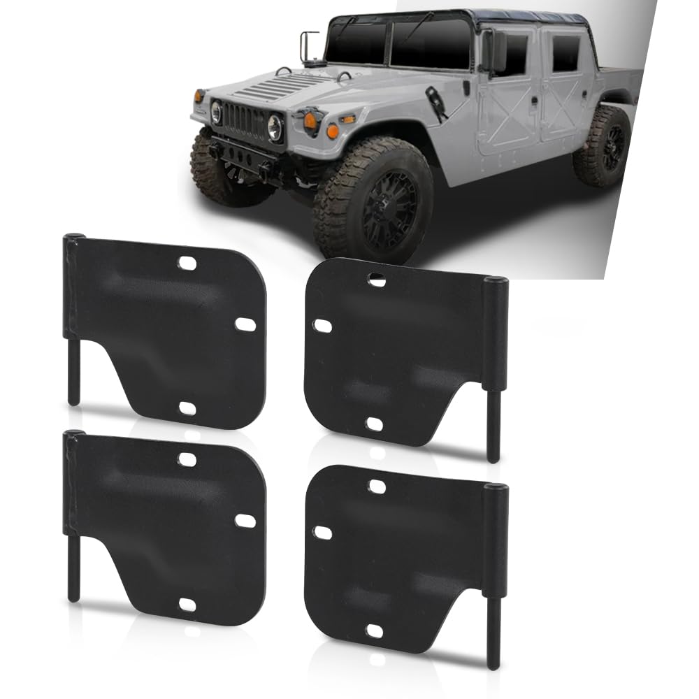 G-PLUS Door Hinges 4pcs Black Compatible with HMMWV M998