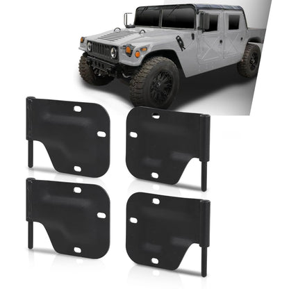 G-PLUS Door Hinges 4pcs Black Compatible with HMMWV M998