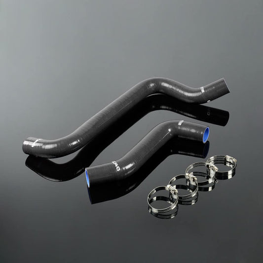 G-PLUS Silicone Radiator Coolant Hose Kit Clamps Compatible With 2001-2005 Dodge NEON SRT-4 SRT4 2.4L Black