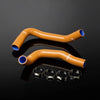 G-PLUS Silicone Radiator Hose Kit Compatible With 1971-1988 Chevy Small Block Camaro SBC Orange