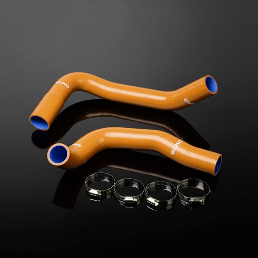 G-PLUS Silicone Radiator Hose Kit Compatible With 1971-1988 Chevy Small Block Camaro SBC Orange