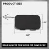 G-PLUS Rear Bumper Tow Hook Eye Cover Cap, Compatible with Audi A8 Quattro D4 2014-2017