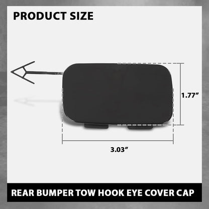 G-PLUS Rear Bumper Tow Hook Eye Cover Cap, Compatible with Audi A8 Quattro D4 2014-2017