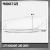 G-PLUS Headlight Lens Cover Compatible with BMW 5 Series G30 G31 G38 2017-2020 Fit BMW 520i 530i 540i 550i 2016-2019 63117214962, 7214962 Left Side Front Headlamp Lens Cover Clear