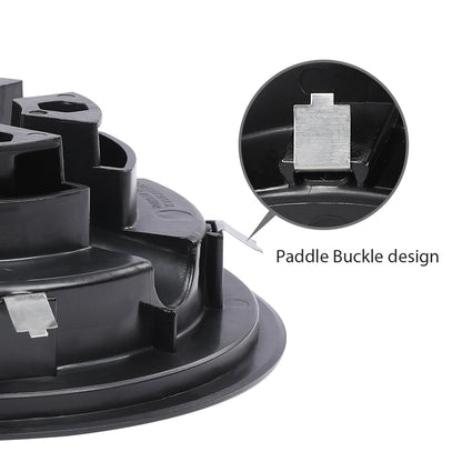 G-PLUS Golf Cart Wheel Covers Hub Caps 8" Black Compatible with EZGO, Club Car & Yamaha