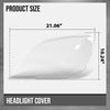 G-PLUS Headlight Lens Cover Compatible with Benz ML-Class W164 ML350 2009-2011 Left & Right Front Headlamp Lens Cover Clear