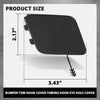 G-PLUS Front Bumper Tow Hook Cover, Compatible with Audi Q3/ Q3 Quattro 2015 2016 2017 2018, Towing Hook Eye Hole Cover, 8U0807241AGRU