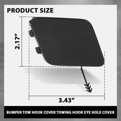 G-PLUS Front Bumper Tow Hook Cover, Compatible with Audi Q3/ Q3 Quattro 2015 2016 2017 2018, Towing Hook Eye Hole Cover, 8U0807241AGRU