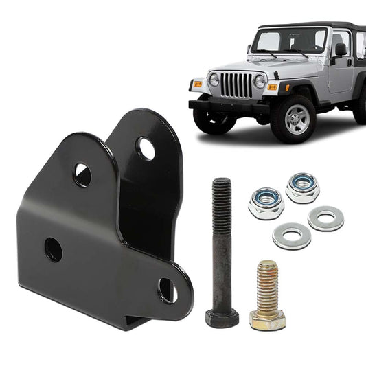 G-PLUS Front Track Bar Drop Bracket Compatible with Jeep Wrangler 1997-2006 TJ/Fit for Jeep Cherokee XJ 1984-2001/ Fit for Jeep Grand Cherokee ZJ 1993-1998 Black