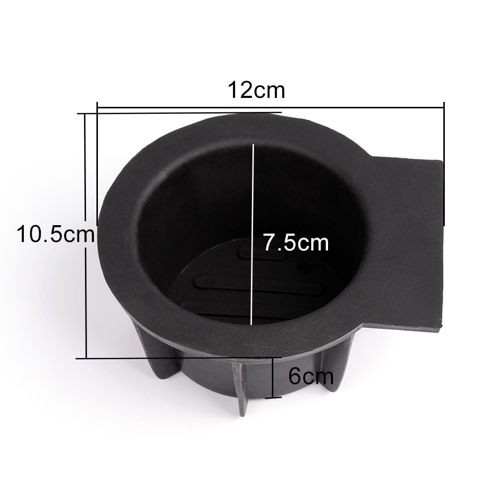 G-PLUS Center Console Cup Holder Compatible with Ford F150 2009-2014 Without Flow Through Center Console/Fit Lincoln Mark LT 2006-2008 NOT Fit 2004-2008 XL/XLT/SVT/XLT Rubber Inserts 41008