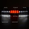 G-PLUS LED Third Brake Light Compatible with Chevy Silverado/GMC Sierra 1500 2500 3500 1999-2007 3rd High Mount Stop Lamp, Clear Lens Black Housing, 5978318 16525205 923240