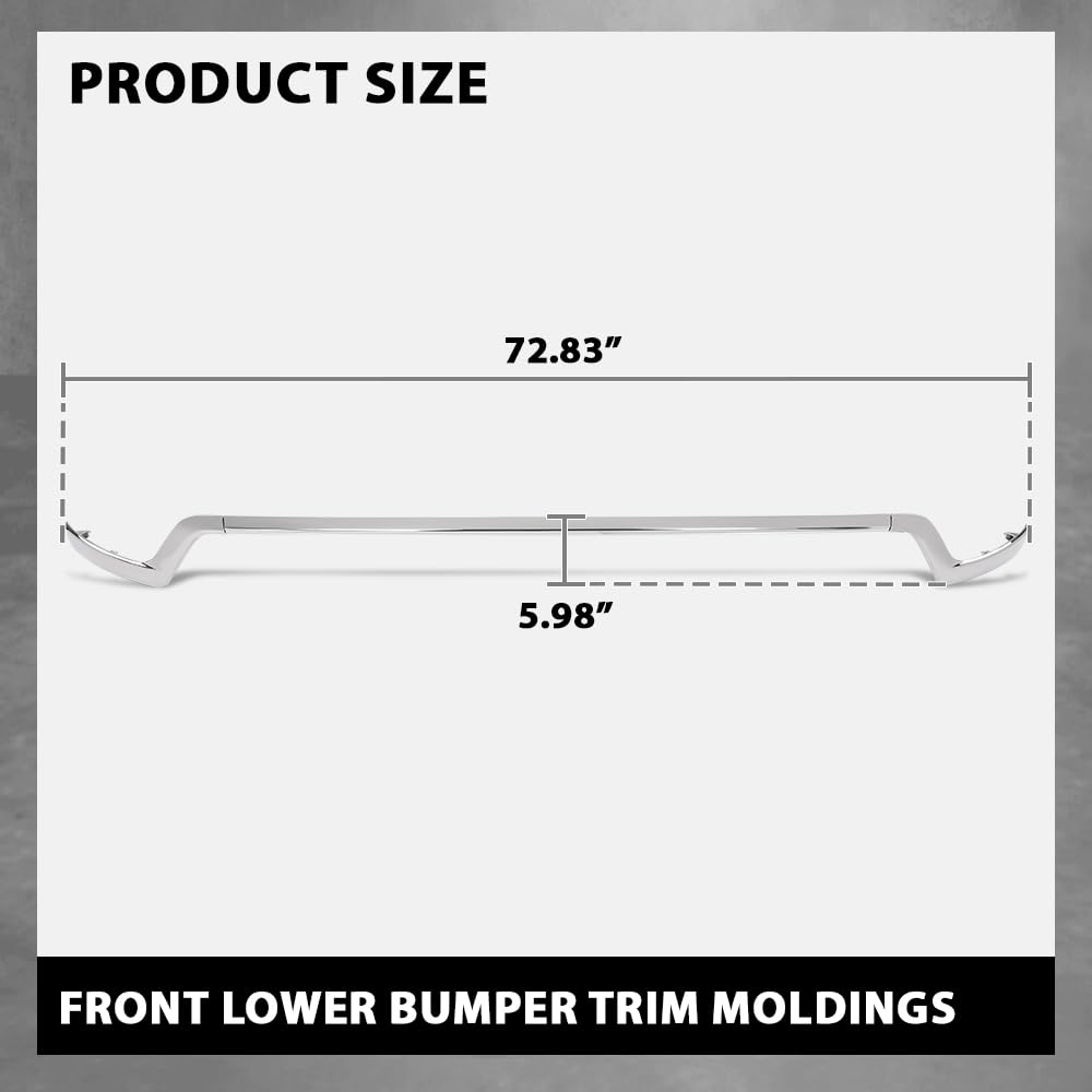 G-PLUS Lower Bumper Trim Moldings Left+Right+Center Front Compatible with Ford Explorer 2018-2019 JB5Z17E810AA, JB5Z17E811AB, JB5Z8419AB, FO1047107, FO1046107