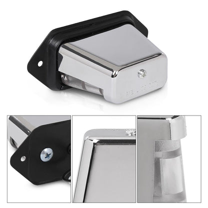 G-PLUS LED License Plate Light Compatible with Boat Trailer UTV ATV Universal 12V DC Surface Mount Chrome