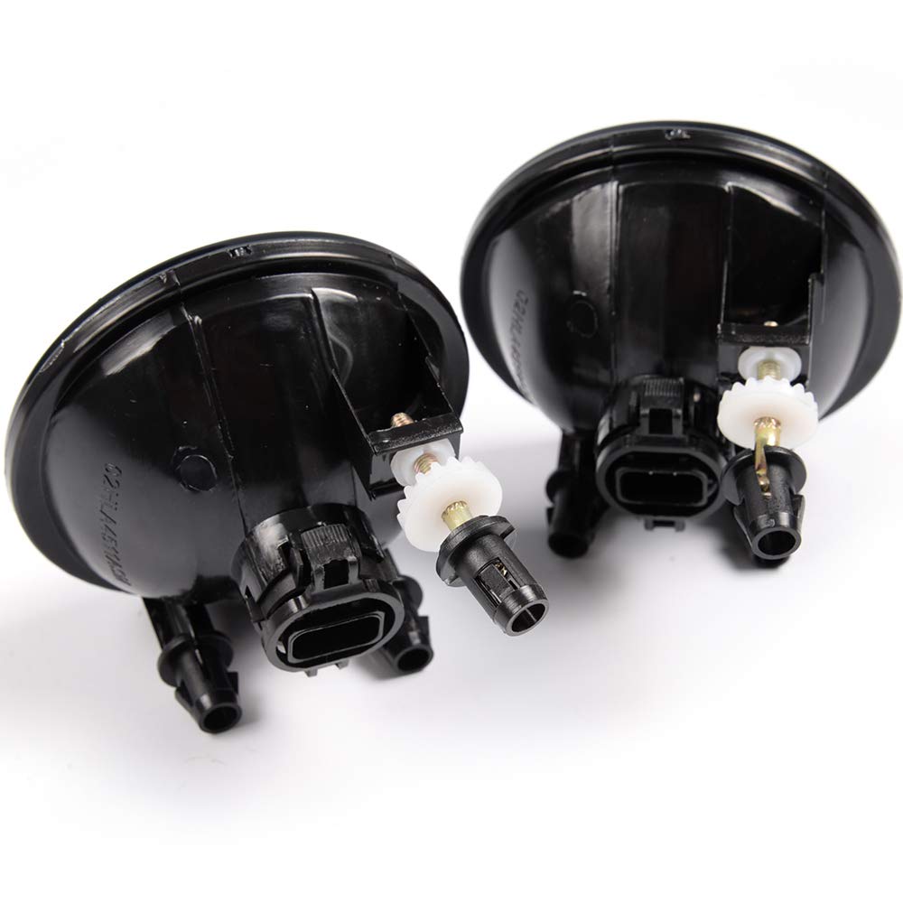 G-PLUS Bumper Fog Lights w/Bulbs Compatible With 2007-2014 GMC Acadia Yukon Pontiac/Chevy Avalanche Camaro Suburban Tahoe, Driving Lamps Pair,Smoky Lens Black Housing