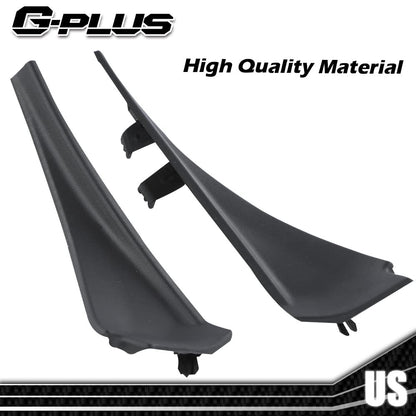 G-PLUS 2pcs Front Windshield Wiper Side Cowl Extension Cover Compatible with 2014-2020 Nissan Rogue