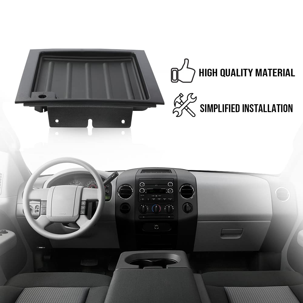 G-PLUS Dash Upper Center Bezel Panel Trim TRAY Compatible with 2004 2005 2006 2007 2008 Ford F150