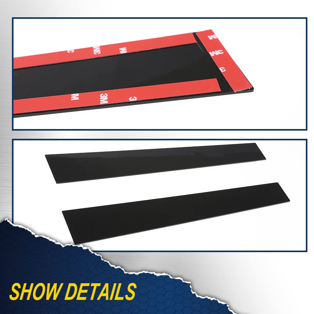 G-PLUS Car Door Window Pillar Posts Molding Trim Compatible with 11-14 Dodge Charge,Chrome Pillar Posts Set Door Trim Mirror Cover,Black,6Pcs