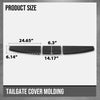G-PLUS Tailgate Spoiler Top Protector Cover Moulding Compatible with Dodge Ram 2009-2016 Black