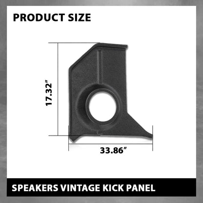 G-PLUS Speaker Kick Panels Pair Black Compatible with Ford Mustang 1967-1968