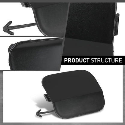 G-PLUS Pair Front Bumper Tow Hook Eye Cover Cap, Compatible with Toyota Highlander 2020-2023, Left & Right Side 2PCS, 521270E930, 521280E933