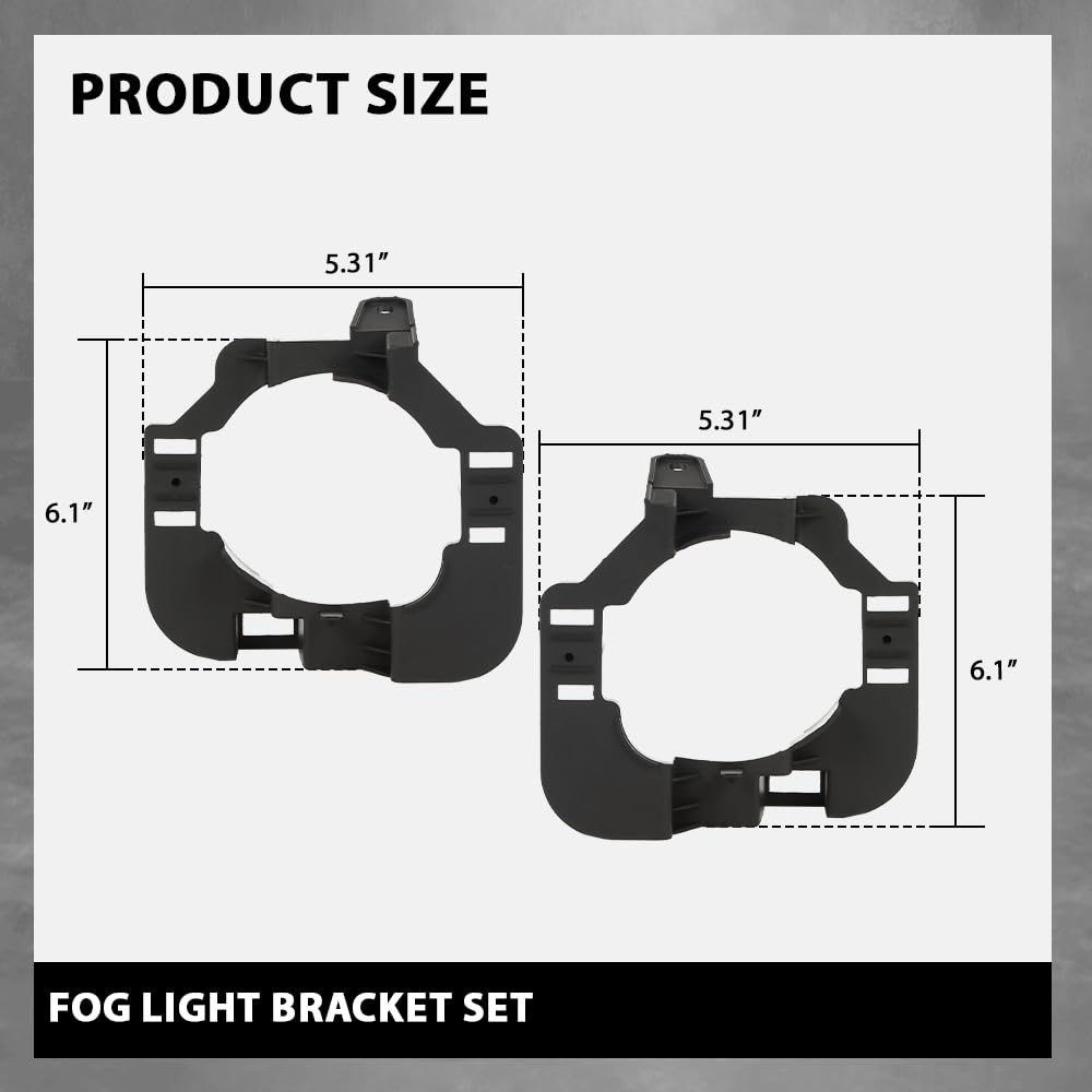 G-PLUS Fog Light Bracket Driver and Passenger Side Compatible with Nissan Altima 2007-2009